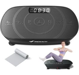 MERACH 2398 Vibration Plate Fitness Exercise Machine Bluetooth & Silicone Pedal