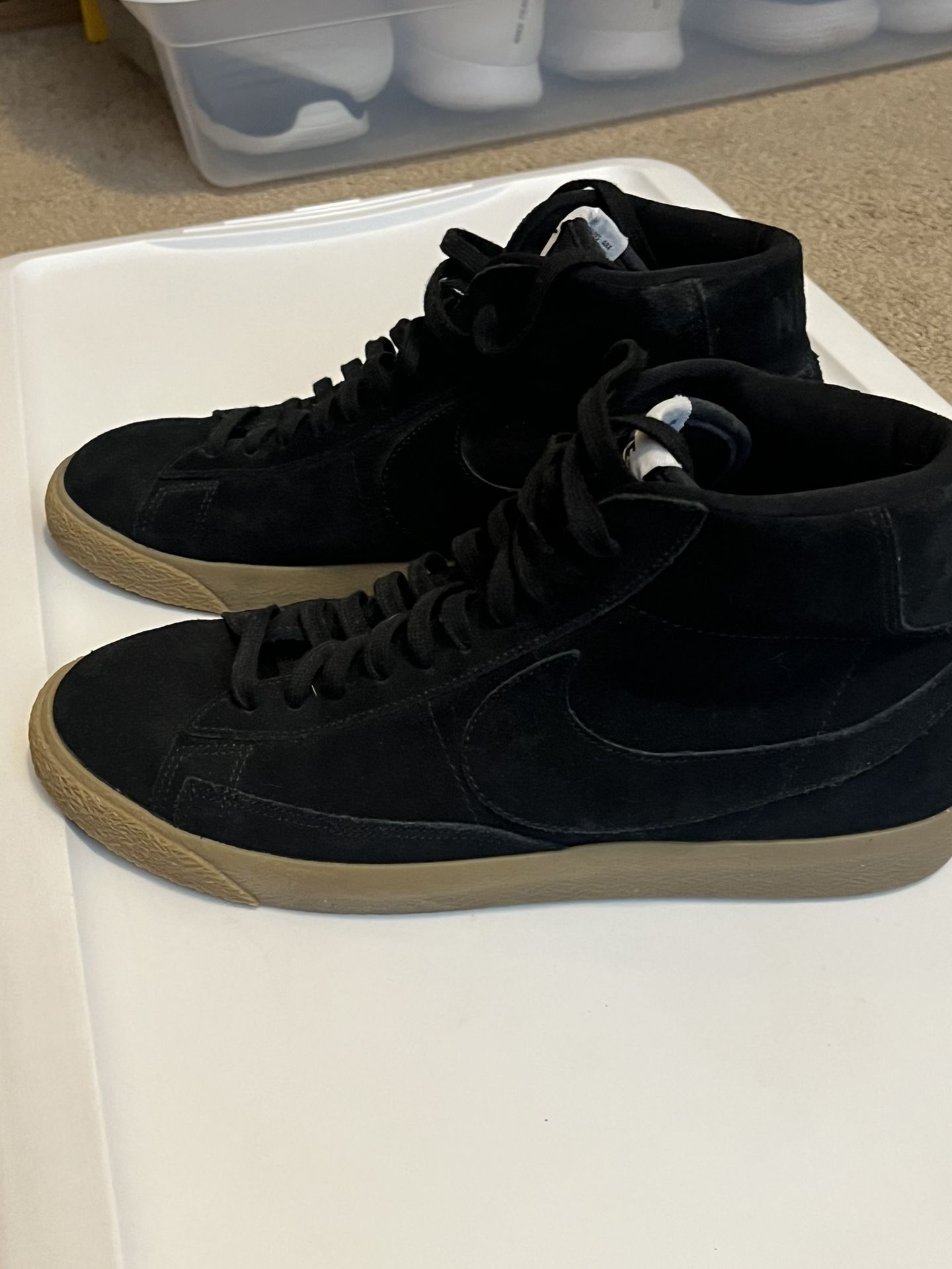 Nike Blazer Mid Black Gum Size 10 Men’s