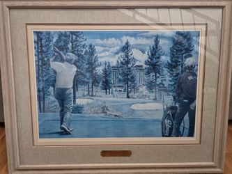Arnold Palmer Lithograph By Jim Fitzpatrick 1985 #513/750