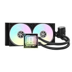 KINGCOOL Pure Flow 240mm AIO CPU Liquid Cooler, Enhanced 4500RPM Pump, Transparent Water Block, 2x120mm ARGB PWM Fans, Aluminum Radiator