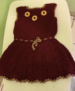 Crochet dress.  Vestido tejido a Mano