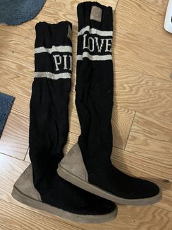 Super Rare Vintage Pink Sock Boots 