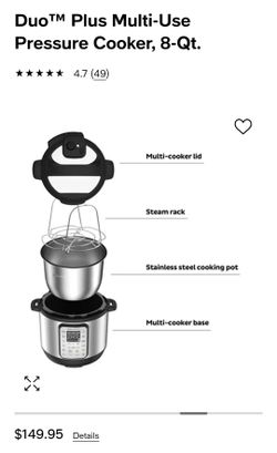 Instant Pot Duo Plus 8 Qt, Brand New Never Used,10-in-1 Multi-Use  Programmable Pressure Cooker, Slow Cooker, Rice Cooker, Yogurt Maker, Egg  Cooker, Sa for Sale in Bakersfield, CA - OfferUp