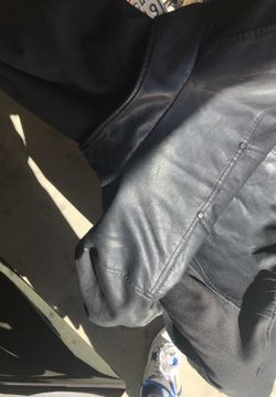 GUESS LEATHER JACKET $$&