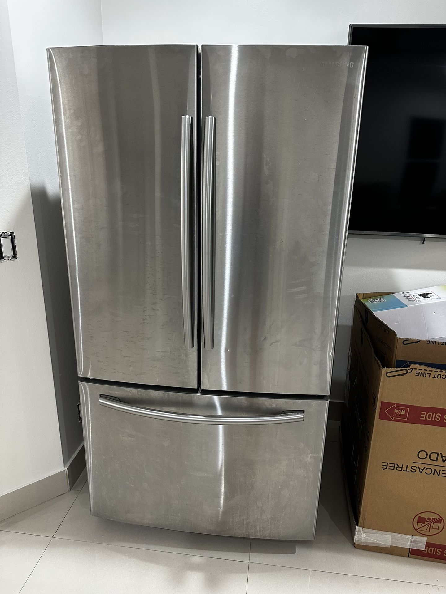 28 cu ft samsung refrigerator  french doors stainless steel