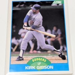 Los Angeles Dodgers Kirk Gibson #210 Score 1989