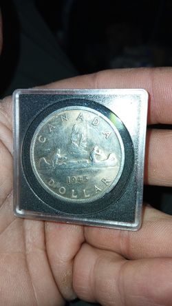 1945 Canadian Silver Dollar