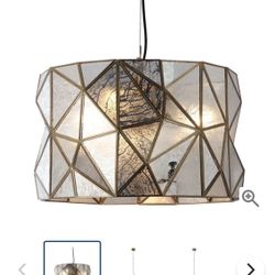 Metropolitan Geo-Gem 3 Light 20" Wide Pendant Artisan Brass 