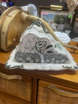 Antique english large covered cheese dome dish