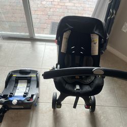 Doona Car Seat/Stroller + Base - All in One Travel System 
