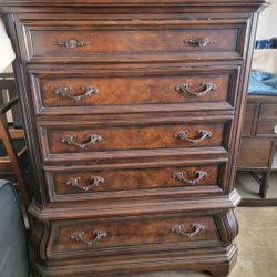 Two Nightstands And Tall Dresser