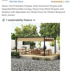 New In Box,12x14 Pergola