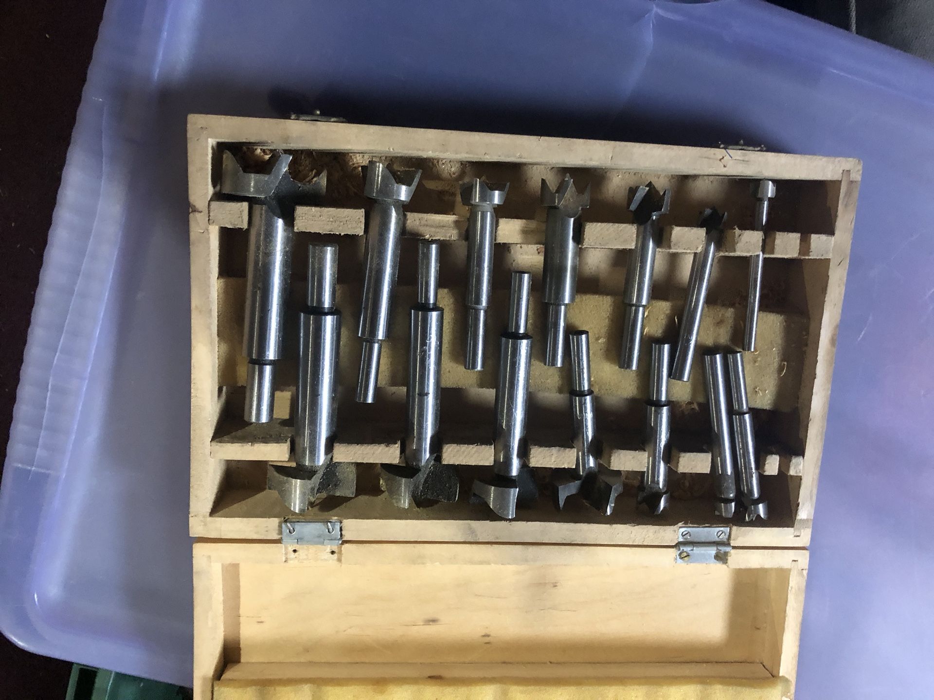 14pc Forster Wood Drill Bits
