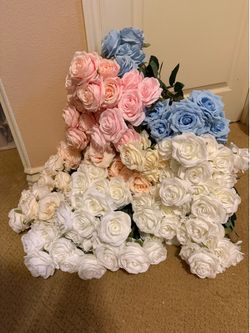 Artificial Roses Faux Flowers
