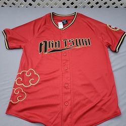 Naruto Shippuden Akatsuki Baseball Jersey XL Unisex NWT