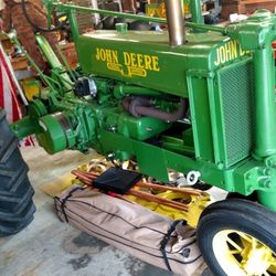 1936 John Deere model B tractor.