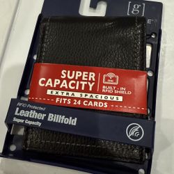 RFID Protected Leather Billfold Wallet UNUSED