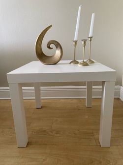 Side Table with Decorations