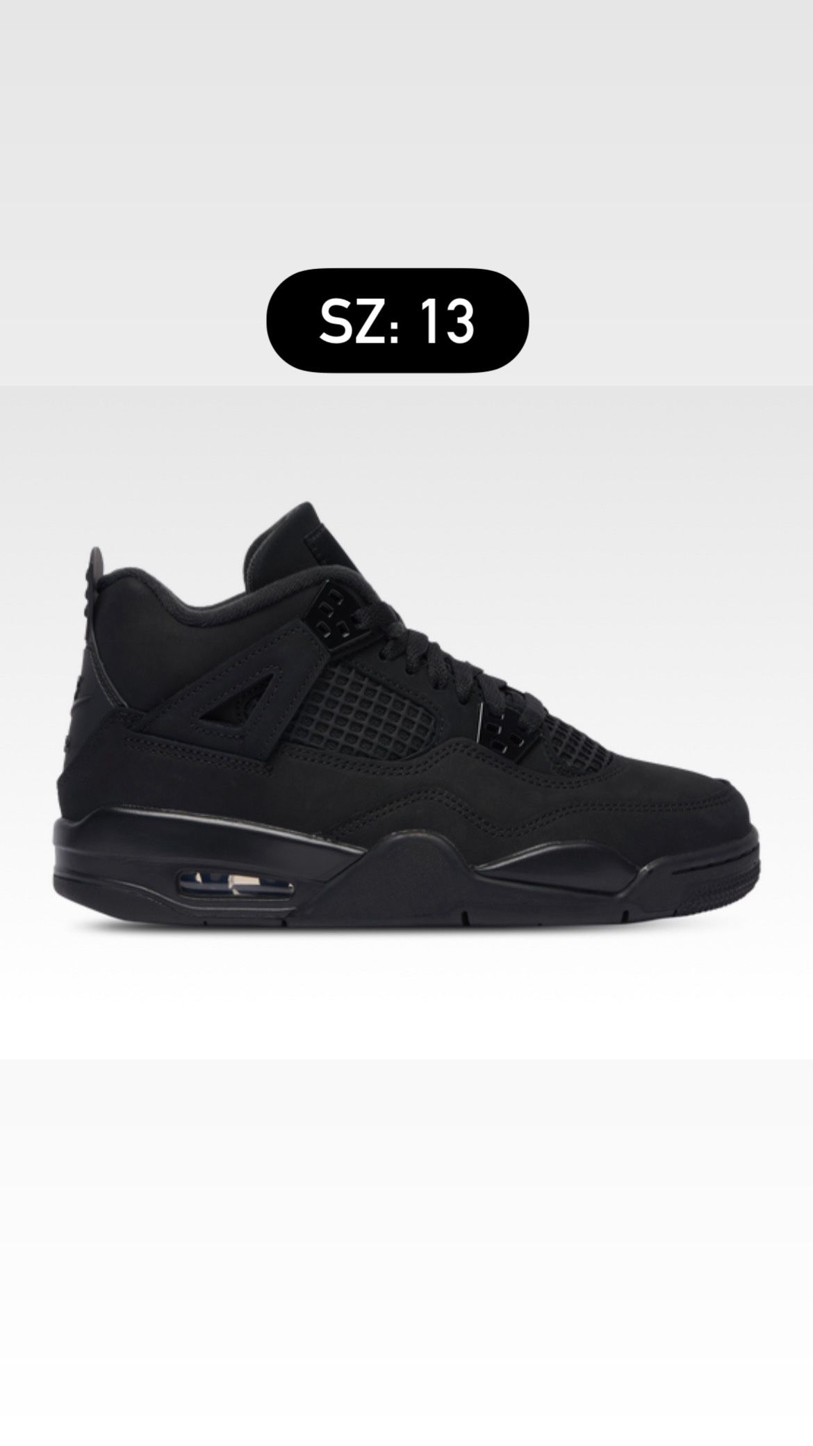 Jordan 4 Black Cat Size 13