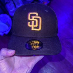 San Diego Padres Hat Brown Size 7& 3/8