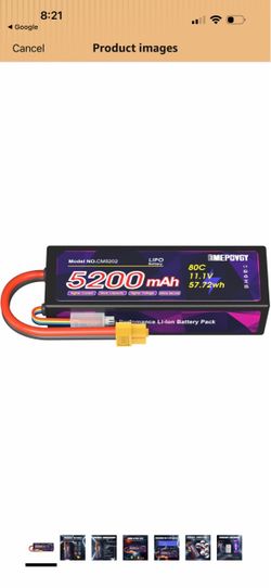 EMEPOVGY 3S LiPo Battery 11.1V 5200mAh 80C with XT60 Plug