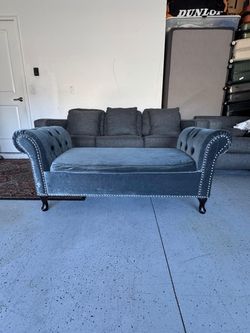 Blue bench
