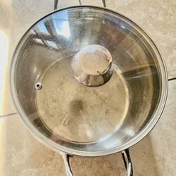Stainless Steel stock Pot with Glass Lid