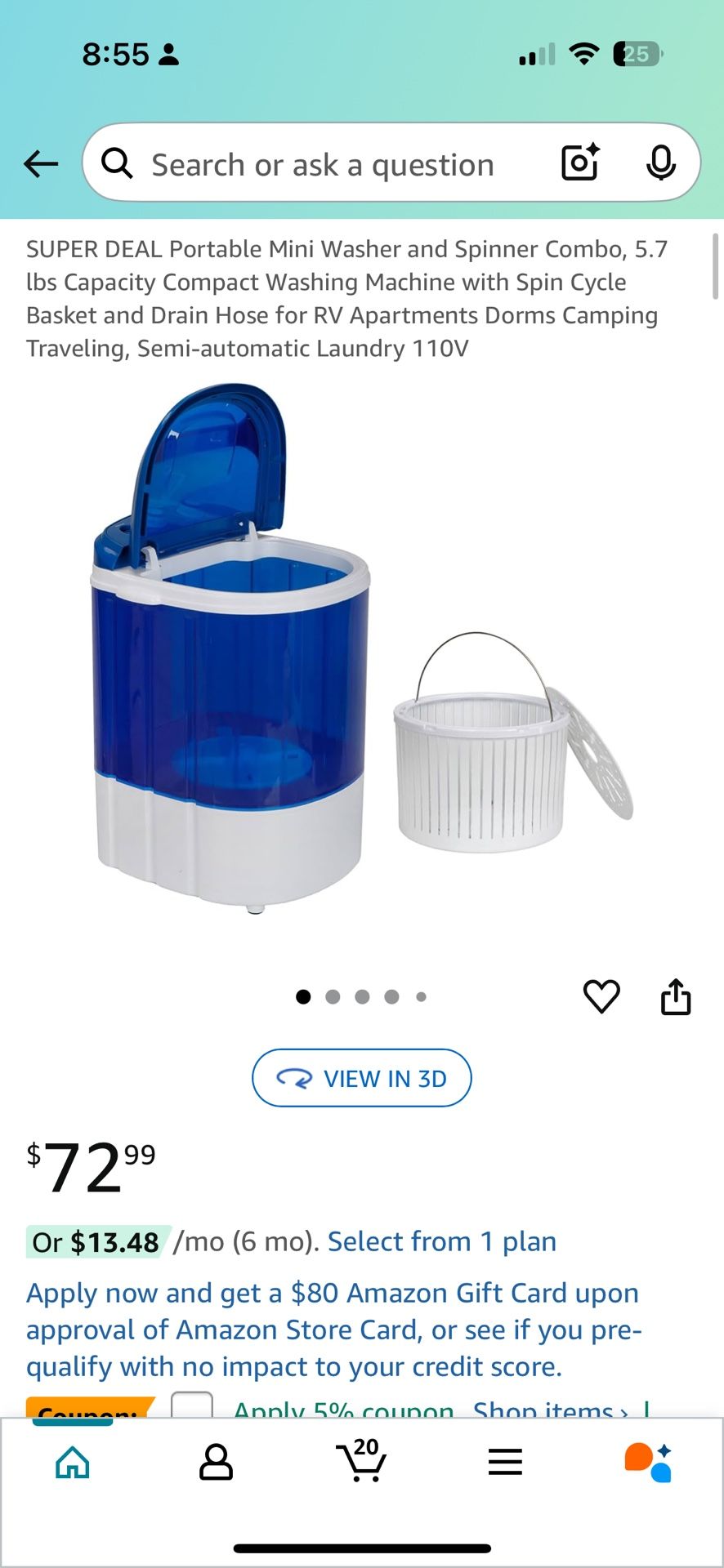 Portable Mini Washer