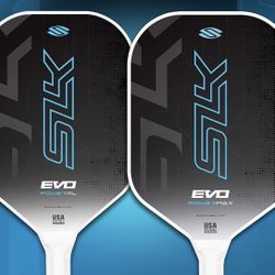 New!! 2 Pickleball Paddles - Selkirk SLK Evo Power Max Blue - MSRP $198