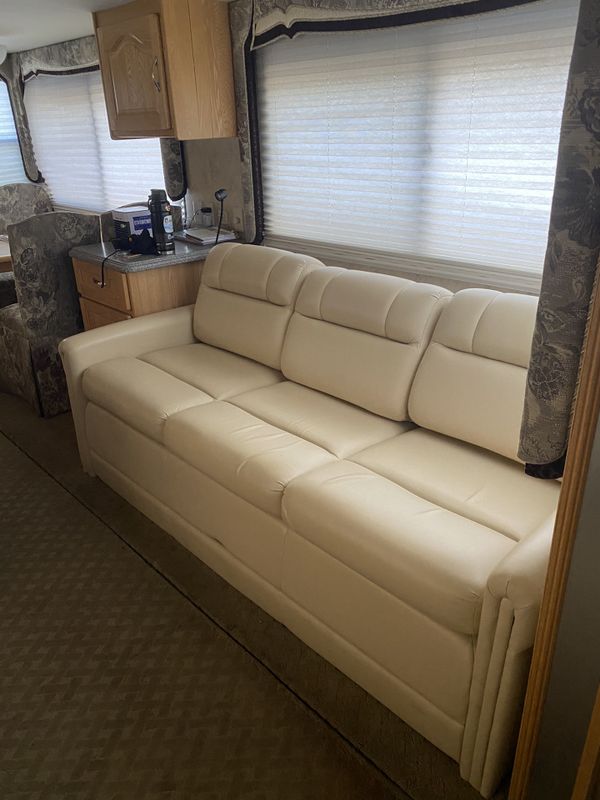 Rv leather secret sleeper sofa couch motorhome for Sale in Houston, TX OfferUp