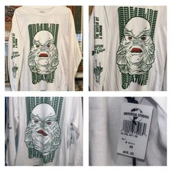 Universal Studios CREATURE FROM THE BLACK LAGOON Long-Sleeve Shirt (XS) NWT