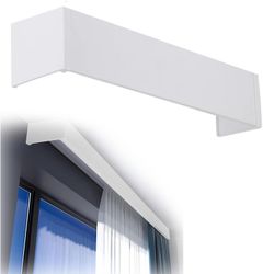 Curtain Pelmet Panel Without Track Window Cornice Boards Box Valances for Windows, Blinds Look Frame Aluminum Alloy Decorative Block Ceiling Mounting