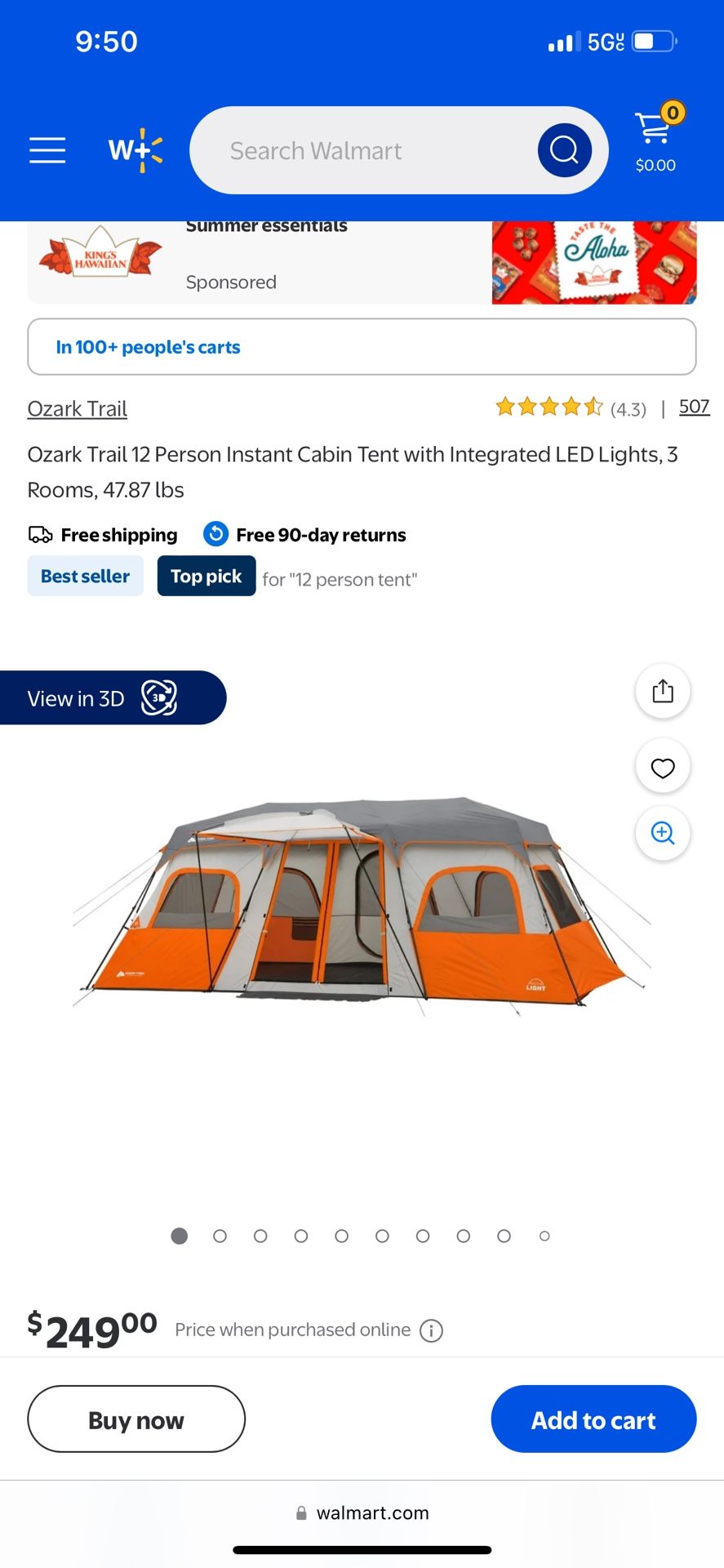 12 Person Tent