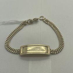 BABY ID BRACELET 14KT YELLOW GOLD, 6” LENGHT, 6.5 GRAMS 