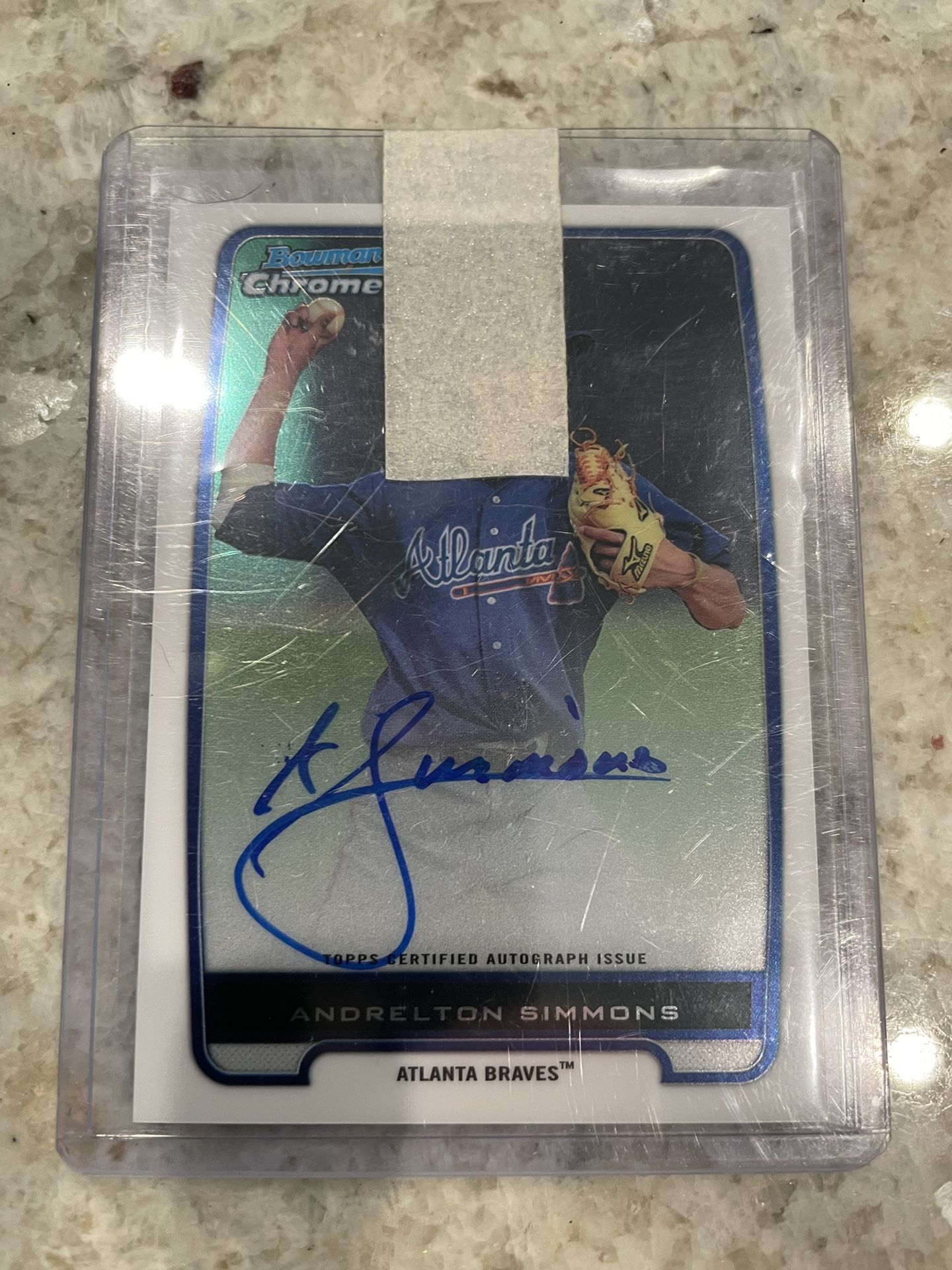 Andrelton Simmons Autograph Rookie Card Braves Bowman Chrome