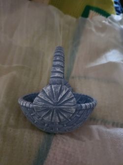 Blue Ceramic Basket 