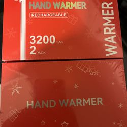 Hand Warmers Rechargeable, 2 Pack 6400mAh Electric Hand Warmer, 16 Hours Lasting 