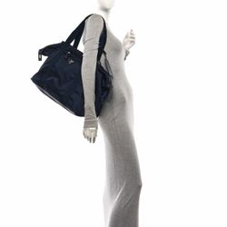 Prada Navy Nylon Tote Bag