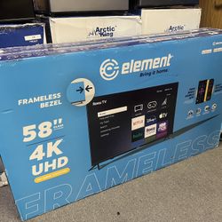 Element 58” 4K Roku Tv 