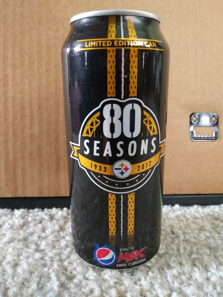 Steelers Pepsi Max 80 Seasons Can