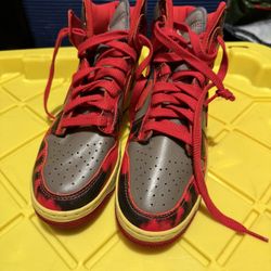 Nike 1985 Red Acid Wash High tops 