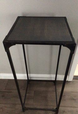 Tall black table