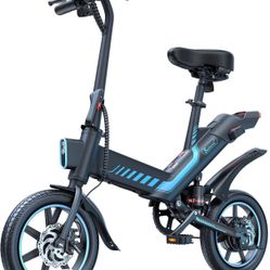 Sailnovo 14'' Folding Electric Bike for Adults, Peak 500W Ebike for Teenagers, 20 MPH Ebike, Up to 5