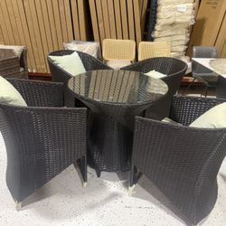Outside chairs table