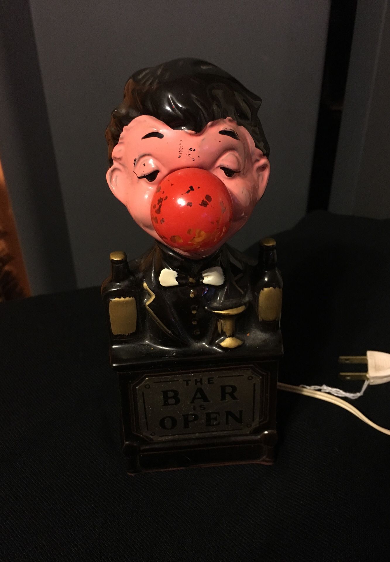 Antique & Vintage Collectible The Bar is Open Lamp