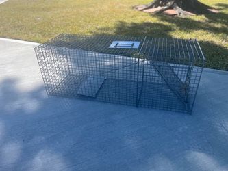 Large animal trapping cage.