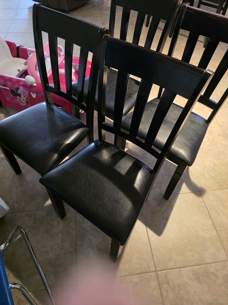 4 Black Chairs