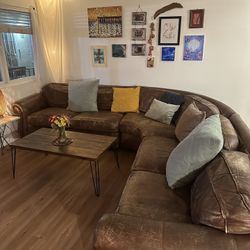Leather Sectional Couch