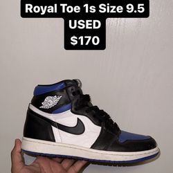 Jordan 1 Royal Toe Size 9.5 Used $150