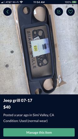 Jeep grill 07-17 Free Outside